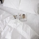 Простынь на резинке MirSon евро 200x200+25 см Stripe 17-0605 White Бязь (2200008053314) - изображение 5