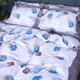 Комплект постельного белья MirSon Satin print Elit Azure Jay 220х240 (2200005394250) - изображение 5