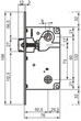 Замок AGB Centro WC18/90/50 Латунь (B01013.50.03) - изображение 2