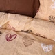 Комплект постельного белья Mirson King Size 220х240 см Ranforce Elite 17-0705 Toffee Hearts (2200010620016) - изображение 3