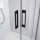 Душевая кабина RADAWAY Idea Black KDD 90x90 без поддона (387060-54-01L, 387060-54-01R) - изображение 5