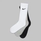 Набор женских носков высоких хлопковых Nike U Nk V Cush Crew Value SX4508-965 38-42 3 пары Черный/Белый (685068095467) - изображение 5