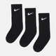 Набор женских носков высоких Nike Perf Ltwt Crew SX4704-001 34-38 3 пары Черный (884726572177) - изображение 1
