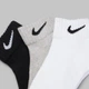 Набор женских носков коротких хлопковых Nike U Nk V Cush Ankle Value SX4926-901 38-42 3 пары Белый/Черный/Серый (887232701130) - изображение 6