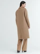 Пальто осеннее длинное женское Uniqlo 300297649 M Коричневое (1159800084) - изображение 3