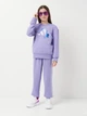 Детский спортивный костюм (свитшот + штаны) для девочки Adidas Lk Dy Ls Jog JD4561 98-104 см Светло-фиолетовый (4067905725670) - изображение 1