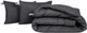 Набор MirSon №1097 СоІог Fun Line Одеяло демисезонное King Size 220х240 см 17-0611 Stripe Black с эвкалиптовым волокном + Две подушки 50x70 см (2200010882513) - изображение 1