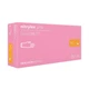 Перчатки нитриловые MERCATOR Nitrylex Pink неопудренные XS, (100 шт/пач), розовые - изображение 1