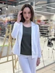 Жакет без підкладки з лляної тканини Cat Orange 3364 Білий 50 - зображення 6