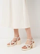 Женские босоножки кожаные Ashoes 2954/1 40 25.5 см Слоновая кость (ROZ6501005891) - изображение 2