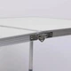 Раскладной комплект мебели 120×60×55 см белый складной стол с 4 стульями и отверстием для зонта - изображение 9