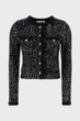 Жіночий чорний кардиган SEQUIN PKT SNAP JKT Michael Kors S MF460Z6F5L - изображение 5