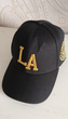 Кепка бейсболка LА (Los Angeles) unisex доросла жіноча чоловіча вишивка золота нитка чорна (155725) - зображення 5