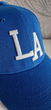 Кепка бейсболка LА (Los Angeles) unisex доросла жіноча чоловіча вишивка біла нитка блакитна (185725) - зображення 6
