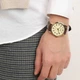 Чоловічий наручний годинник Casio MTP-V001GL-9B Золотистий\Бежевий циферблат\Коричневий ремінець - зображення 5