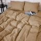 Наволочка MirSon Бязь 17-0610 Stripe Light Brown 45х45 см (2200008199371) - зображення 3