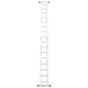 Лестница-трансформер LADDER STANDART 4х4 секции/ступени : 120кг, алюминий, вес 10.8кг (190-9404) - изображение 5