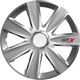 Ковпаки на колеса R14 Versaco GTX Carbon Silver сріблястого кольору - зображення 1