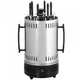 Электрошашлычница Domotec BBQ на 6 шампуров для дома и дачи 1000W Черный - изображение 5