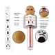 Микрофон Karaoke DM WS858 Золото - изображение 6