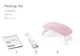 Лампа Beauty nail SUN mini 6W LED+UV для сушки ногтей работает от USB кабеля - изображение 5