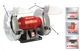 Верстат для заточки (точило) Einhell TC-BG 150 : 150Вт, диск 150мм, 2950 об/хв. (4412632) TR_4412632 - зображення 3