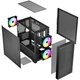 Корпус для компьютера LogicConcept DART PRO ARGB MINI MESH mATX без БП 3x120 мм USB 3.0 Type-C (F40AD1CB24C0) - изображение 5