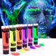 Неоновый розовый грим для лица Paint Glow, аквагрим, тюбик 10 мл - изображение 3
