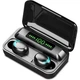 Беспроводные вакуумные наушники Bluetooth сенсорные TWS F9-5 Black с зарядным кейсом и микрофоном - изображение 1