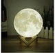 Ночник светильник лампа Луна на пульте 3D Moon Light Lamp на аккумуляторе 16 цветов - изображение 4