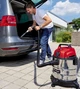 Потужний професійний вакуумний промисловий пилосос для прибирання Einhell TC-VC 1820 SA : 1250 Вт, 20л, з розеткою (2342425) - зображення 10