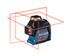 Профессиональный линейный лазерный нивелир Bosch Professional GLL 3-80 в кейсе с мишенью и чехлом SDRT_50601063S00 - изображение 2