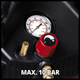 Мощный компрессор Einhell TC-AC 240/50/10 OF : 1.5 кВт, 240 л/мин, 10 бар, ресивер 50л - изображение 3