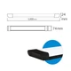 Світильник лінійний LED 54W "TETRA/SQ-54" 6400К чорний - изображение 2