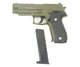 Пистолет металлический зеленый стреляет пластиковыми 6 мм пульками SIG Sauer P226 - изображение 5