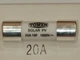 Запобіжник TOMZN 20A 1000V 10x38мм PV клас gPV DC плавкий циліндричний для сонячних панелей (Solar FUSE 1038 PV систем) - зображення 2
