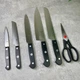 Набір ножів Zwilling Gourmet 7 предметів із самозаточуванням чорний (36133-210-0) - зображення 8
