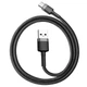 Кабель усиленный Baseus Cafule USB-A - Type-C 3A 0.5 м (CATKLF-AG1) черно серый - изображение 2