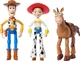 История Игрушек: Вуди, Джесси, Яблочко Disney Pixar Storytellers Toy Story Woody, Jessie & Bullseye Posable Toys Mattel - изображение 1