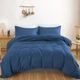 Наволочка MirSon Light Pro 10-011 Dark Blue Satin 50x50 см (2200010174298) - изображение 2