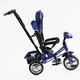 Велосипед Триколісний дитячий Best Trike з музичною bluetooth Панеллю і фарами, пульт/батьківська ручка Синій - зображення 3