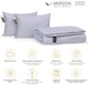 Набор Шерстяный MirSon Супер Теплый №9031 Eco Light Gray (одеяло 220x240 см + подушки 50х70 средние) (2200005998090) - изображение 2