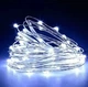 Гирлянда USB-цвет белый 100 Led 10m на медной проволоке работает от батареек Капля росы для нового года, для праздника, для ночного освещения, на день рождения - изображение 1