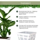 Вазон Idel Flowerbox квадратний сірий/білий 17см (740033) - изображение 8