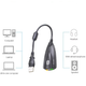 Звуковая Карта USB Digital 5Hv2 7.1 3D Черный (1001-258-01) - изображение 2