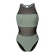 Купальник жіночий Arena MESH PANELS SWIMSUIT VENT BACK 006658-600-40 Оливковий - зображення 4