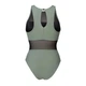 Купальник жіночий Arena MESH PANELS SWIMSUIT VENT BACK 006658-600-40 Оливковий - зображення 5
