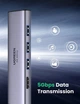 USB HUB Ugreen 5 in 1 USB3.1 Type-C-HDMI-USB 2USB 4K30Hz SD/TF PD 100W CM511 Gray - зображення 3