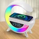 Ночник для детей аккумуляторный с часами G BT-3401 Smart Light Sound Machine Белый ночное освещение, детское освещение, лампа ночная - изображение 4