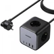 Зарядний пристрій Ugreen 2Type-C 2USB 65W 3A DigiNest Cube CD268 Black - зображення 2
